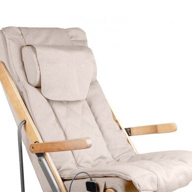 SAKURA folding armchair RELAX with massage function, beige 5