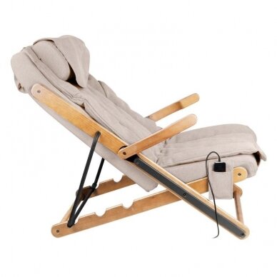 SAKURA folding armchair RELAX with massage function, beige 1
