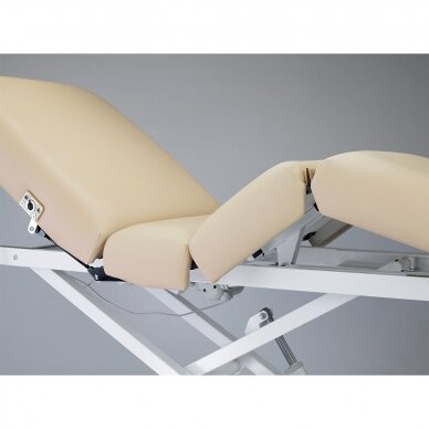 Profesionalus elektrinis masažo ir fizioterapijos gultas-lova kosmetologams LINEA V3, smėlio spalvos 7