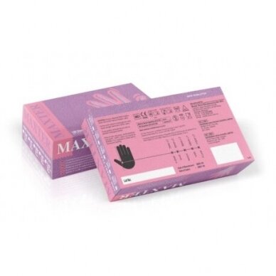 MAXTER одноразовые нитриловые перчатки, розового цвета 3