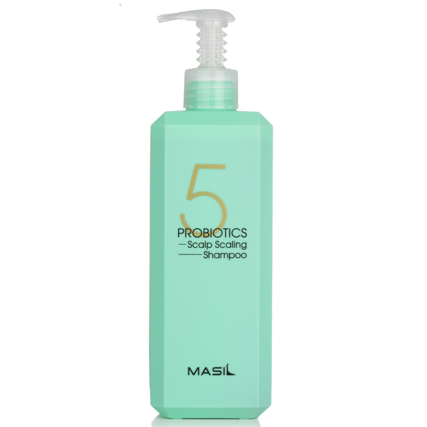 MASIL 5 PROBIOTICS SCALP SCALING SHAMPOO giliai valantis šampūnas riebiai ir pleiskanojančiai galvos odai, 500 ml