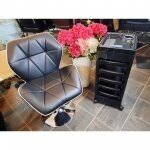Professional eco leather master chair with stable base HR212, black 4