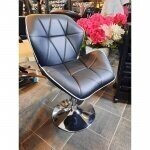 Professional eco leather master chair with stable base HR212, black 6
