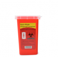 Medicininių atliekų surinkimo konteineris raudonos spalvos 1 Ltr