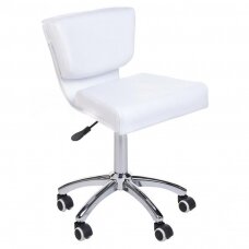 Profesionali meistro kėdė kosmetologams MOD227, baltos spalvos