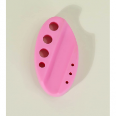 Silicone holder for tattoo pigments and handle PINK