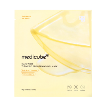 MEDICUBE KOJIC ACID TURMERIC BRIGHTENING GEL MASK brightening hydrogel face mask, 1 pc MEDICUBE KOJIC ACID TURMERIC BRIGHTENING GEL MASK brightening hydrogel face mask, 1 pc