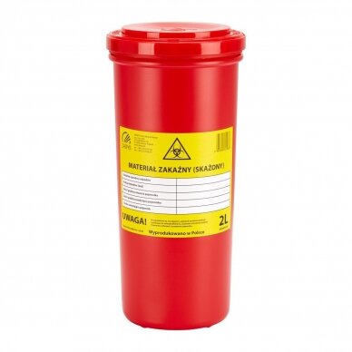 Medical waste collection container 2 LTR