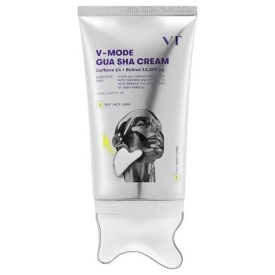 VT COSMETICS V-MODE GUA SHA CREAM stangrinamasis veido masažo kremas Gua Sha procedūroms, 120 ml