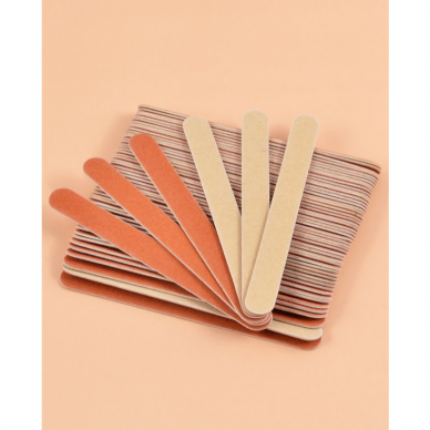 Wooden nail file for manicure WOODEN SLIM MINI, 1 pc. 3