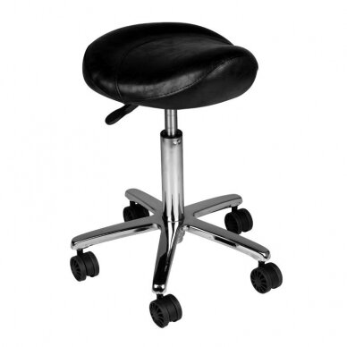 Professional master chair for beauticians AM-320, black color 1
