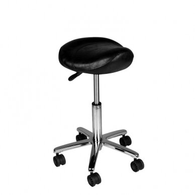Professional master chair for beauticians AM-320, black color