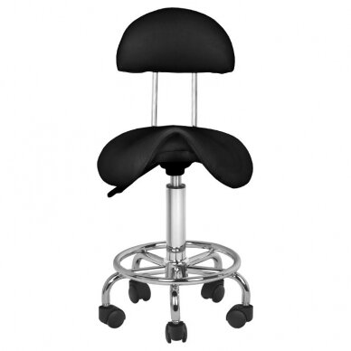 Profesionali meistro kėdė-balnas kosmetologams 6001, juodos spalvos 1