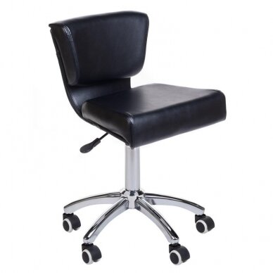 Professional master chair for beauticians MOD227, black color