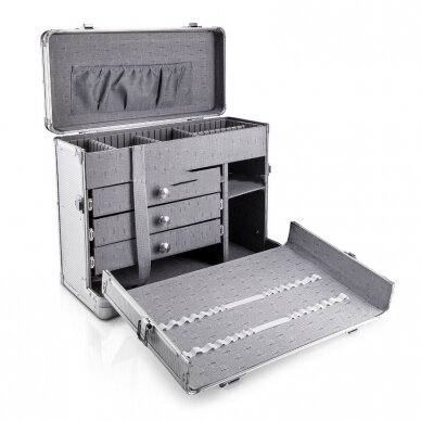 Master's suitcase, silver color 1