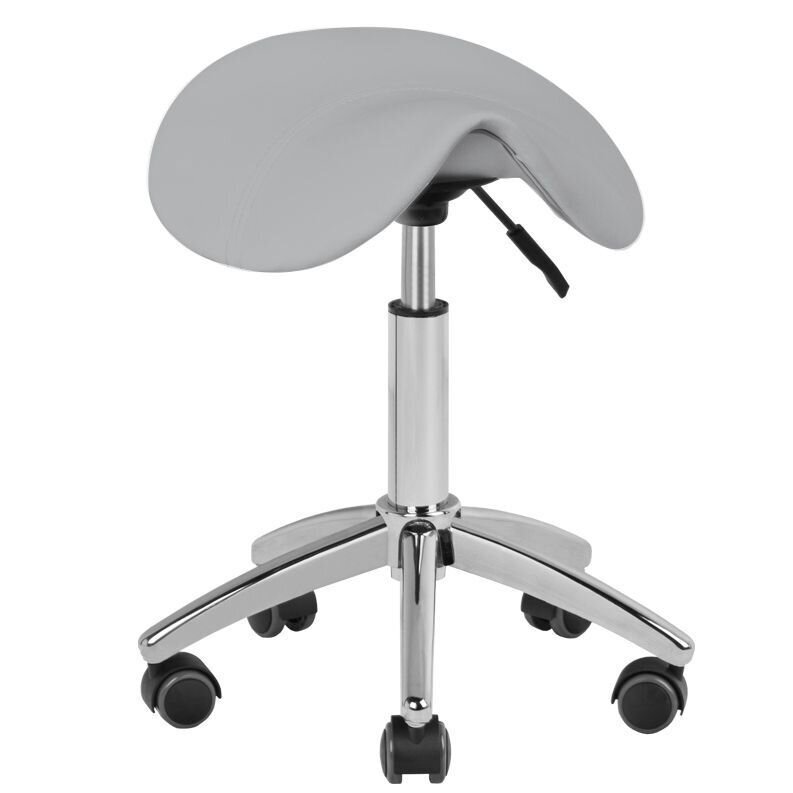 Professional master chair - saddle for cosmetologists AM-302, gray color 1 Professional master chair - saddle for cosmetologists AM-302, gray color 1