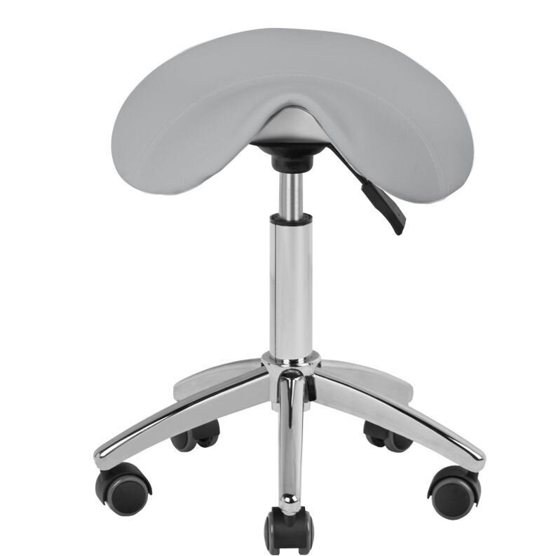 Professional master chair - saddle for cosmetologists AM-302, gray color Professional master chair - saddle for cosmetologists AM-302, gray color