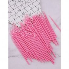 Microbrushes for eyebrow and eyelash procedures PINK 2.0 mm