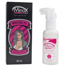 MINOX 2 plaukų augimą skatinantis losjonas moterims (2% minoksidilio), 50 ml.