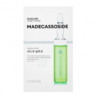 MISSHA MADECASSOSIDE sheet mask with madecassoid, 1 pc.