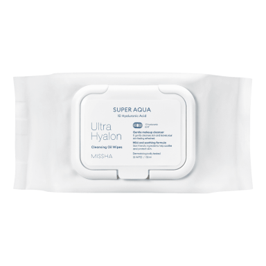 Очищающие салфетки MISSHA SUPER AQUA с маслами и гиалуроновой кислотой, 30 шт. Очищающие салфетки MISSHA SUPER AQUA с маслами и гиалуроновой кислотой, 30 шт.