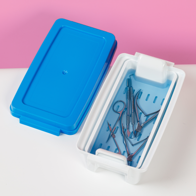 MICROSTOP Ванночка для замачивания приборов CO-1L, светло-голубая. 2