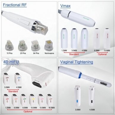 Microneedle radio frequency therapy + HIFU machine 4in1 4 Microneedle radio frequency therapy + HIFU machine 4in1 4