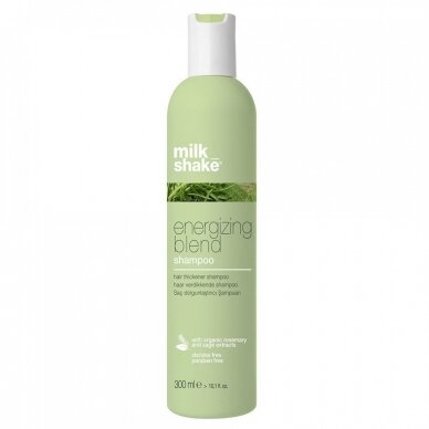 MILK SHAKE ENERGIZING BLEND SHAMPOO stipriai plonus plaukus atgaivinantis šampūnas su eukalipto ekstraktais, 300 ml MILK SHAKE ENERGIZING BLEND SHAMPOO stipriai plonus plaukus atgaivinantis šampūnas su eukalipto ekstraktais, 300 ml