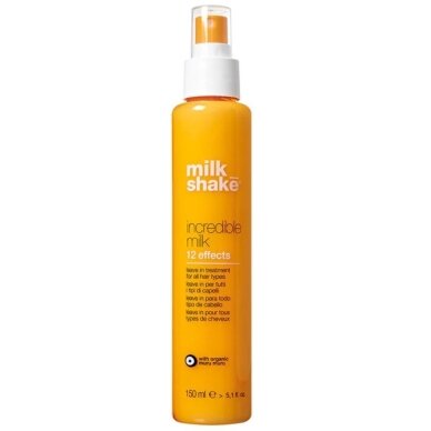 MILK SHAKE INCREDIBLE MILK 12 EFFECTS LEAVE IN TREATMENT spray restorative milk for hair and ends, 150 ml MILK SHAKE INCREDIBLE MILK 12 EFFECTS LEAVE IN TREATMENT spray restorative milk for hair and ends, 150 ml