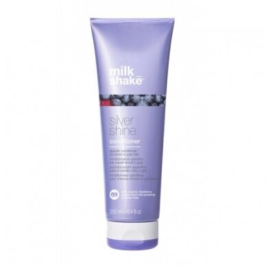 MILK SHAKE SILVER SHINE CONDITIONER conditioner for gray and lightened hair, 250 ml
