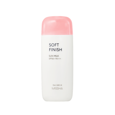 MISSHA SOFT FINISH SUNMILK apsauginis pienelis nuo saulės, 70 ml MISSHA SOFT FINISH SUNMILK apsauginis pienelis nuo saulės, 70 ml