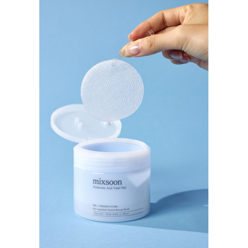 MIXSOON HYALURONIC ACID TONER PAD moisturizing facial pads with hyaluronic acid, 80 pcs 1 MIXSOON HYALURONIC ACID TONER PAD moisturizing facial pads with hyaluronic acid, 80 pcs 1