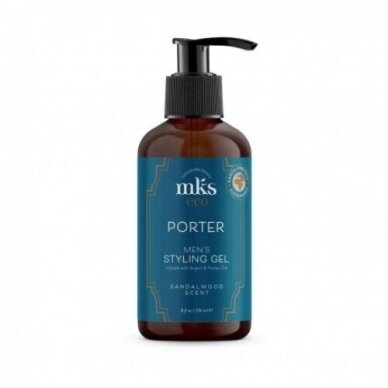 MKS ECO plaukų modeliavimo gelis-želė vyrams PORTER MEN'S STYLING GEL, 236 ml MKS ECO plaukų modeliavimo gelis-želė vyrams PORTER MEN'S STYLING GEL, 236 ml