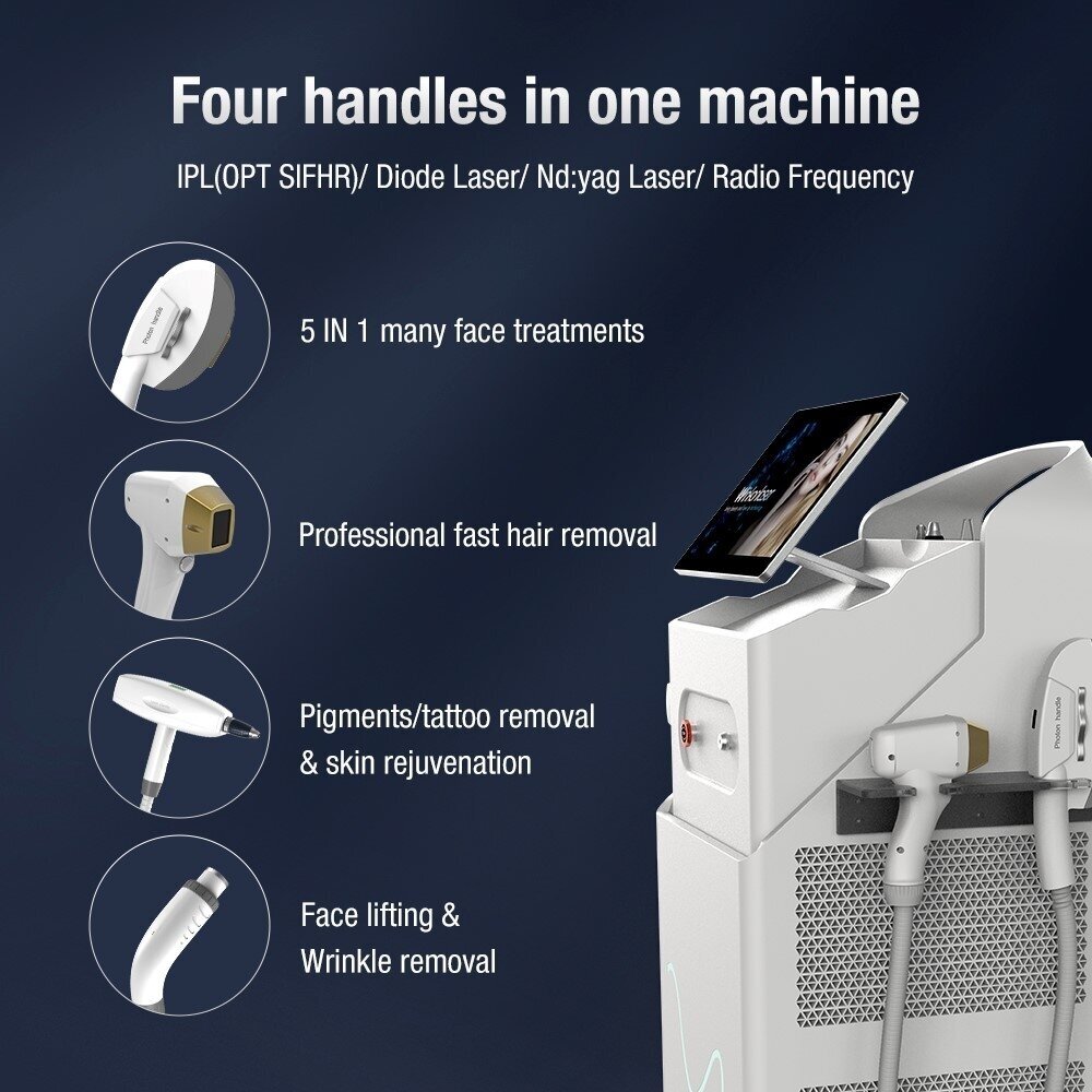 ML600 multifunctional hair removal laser 5in1 RF+Diode Laser+Nd Yag+Elight ( IPL ) 5 ML600 multifunctional hair removal laser 5in1 RF+Diode Laser+Nd Yag+Elight ( IPL ) 5
