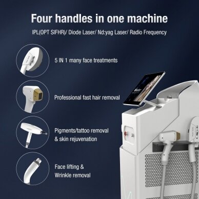 ML600 multifunctional hair removal laser 5in1 RF+Diode Laser+Nd Yag+Elight ( IPL ) 5 ML600 multifunctional hair removal laser 5in1 RF+Diode Laser+Nd Yag+Elight ( IPL ) 5