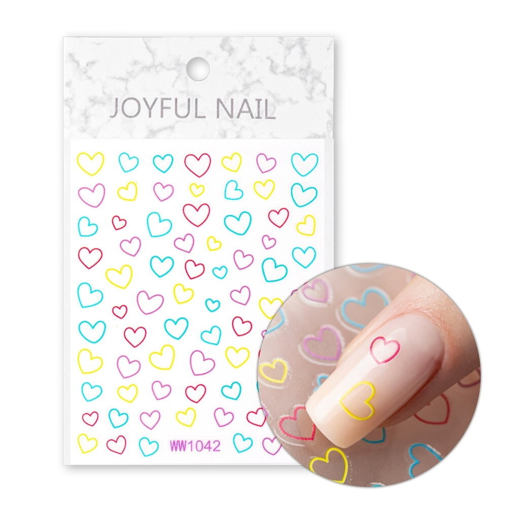 MOLLY NAILS lipdukai nagų dailei HEART WW1042 MOLLY NAILS lipdukai nagų dailei HEART WW1042
