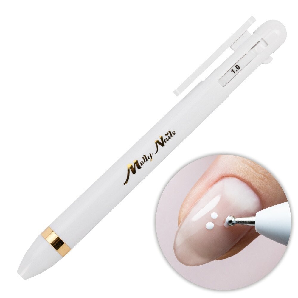 MOLLY NAILS 4-в-1 инструмент для нанесения точек на ногти MOLLY NAILS 4-в-1 инструмент для нанесения точек на ногти