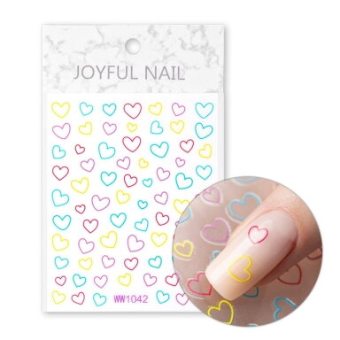 MOLLY NAILS lipdukai nagų dailei HEART WW1042 MOLLY NAILS lipdukai nagų dailei HEART WW1042