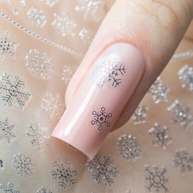 MOLLY NAILS nail art stickers SILVER F282 MOLLY NAILS nail art stickers SILVER F282