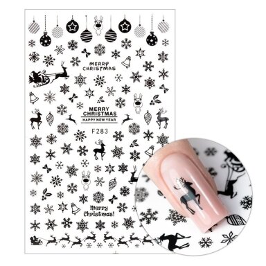 MOLLY NAILS nail art stickers BLACK F283 MOLLY NAILS nail art stickers BLACK F283