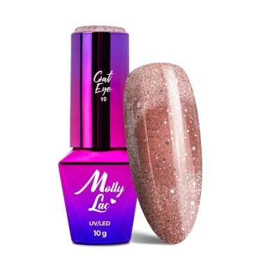MOLLYLAC CAT EYE FOXY EYES Стойкий гибридный лак для ногтей, 10 г № 553