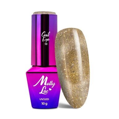 MOLLYLAC CAT EYE FOXY EYES Стойкий гибридный лак для ногтей, 10 г № 555 MOLLYLAC CAT EYE FOXY EYES Стойкий гибридный лак для ногтей, 10 г № 555