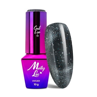 MOLLYLAC CAT EYE FOXY EYES Стойкий гибридный лак для ногтей, 10 г № 557