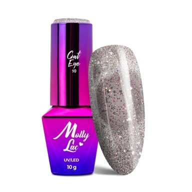 MOLLYLAC CAT EYE FOXY EYES Стойкий гибридный лак для ногтей, 10 г № 558 MOLLYLAC CAT EYE FOXY EYES Стойкий гибридный лак для ногтей, 10 г № 558