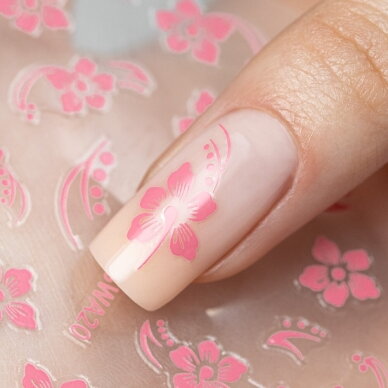 MOLLY NAILS lipdukai nagų dailei FLOWER SWA20 3 MOLLY NAILS lipdukai nagų dailei FLOWER SWA20 3