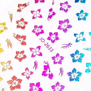 MOLLY NAILS lipdukai nagų dailei FLOWER JO-2633 3 MOLLY NAILS lipdukai nagų dailei FLOWER JO-2633 3
