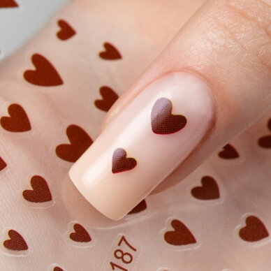 MOLLY NAILS lipdukai nagų dailei HEART F1187 1 MOLLY NAILS lipdukai nagų dailei HEART F1187 1