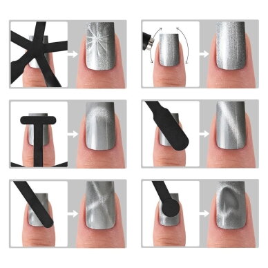 MOLLY NAILS CAT EYE METALLIC ilgalaikis hibridinis nagų lakas, 8g NR. 217 3