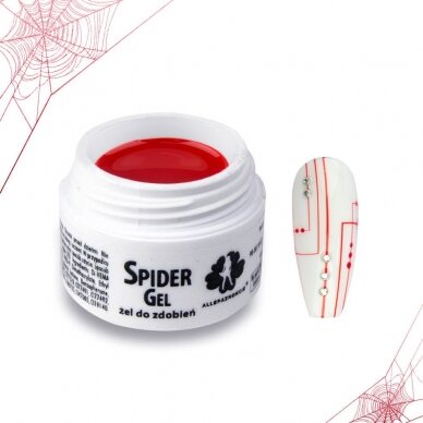 MOLLYLAC SPIDER GEL RED гель для дизайна ногтей, 3мл.