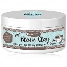NACOMI CLAY YAY! BLACK детоксицирующая очищающая маска для кожи лица с черной глиной от угрей, 90 г.
